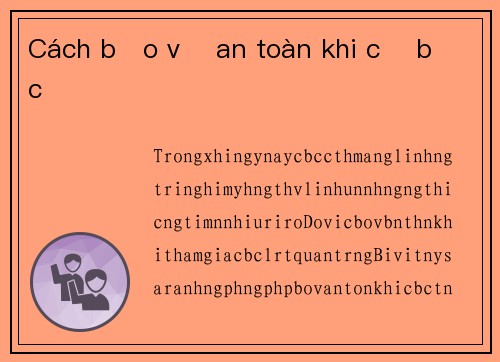 Cách bảo vệ an toàn khi cờ bạc