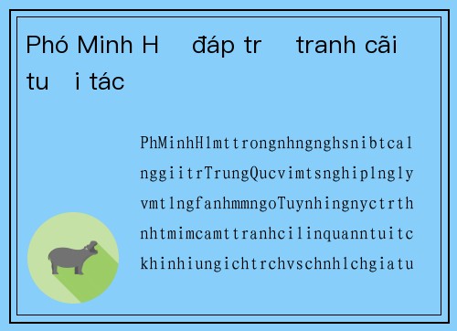 Phó Minh Hạ đáp trả tranh cãi tuổi tác