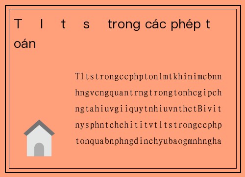 Tỉ lệ tỉ số trong các phép toán