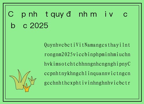 Cập nhật quy định mới về cờ bạc 2025