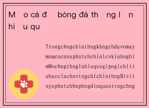 Mẹo cá độ bóng đá thắng lớn hiệu quả