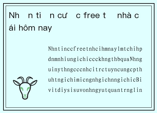 Nhận tiền cược free từ nhà cái hôm nay