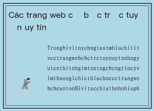Các trang web cờ bạc trực tuyến uy tín
