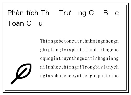 Phân tích Thị Trường Cờ Bạc Toàn Cầu