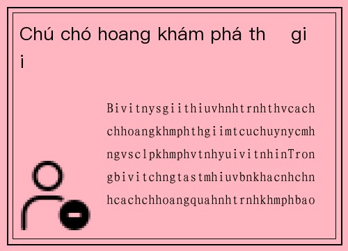 Chú chó hoang khám phá thế giới