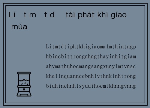 Liệt mặt dễ tái phát khi giao mùa